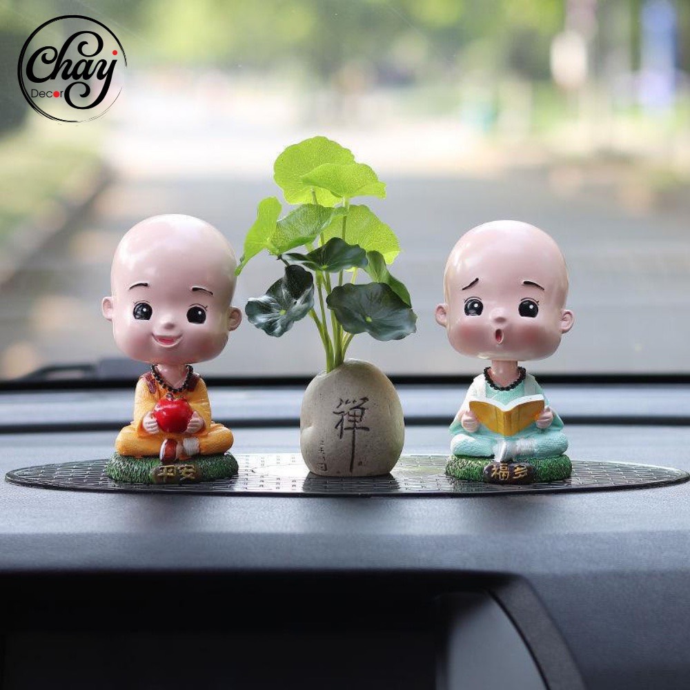 Cây Nhỏ Trang Trí Tiểu Cảnh Lũa, Tượng, Đèn Led, Taplo Ô Tô Hàng Đẹp