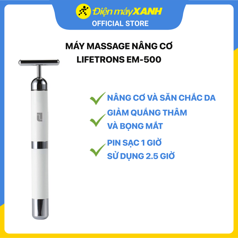 Máy Massage Mặt Chữ T Cải Thiện Tuần Hoàn Máu Lifetrons EM-500