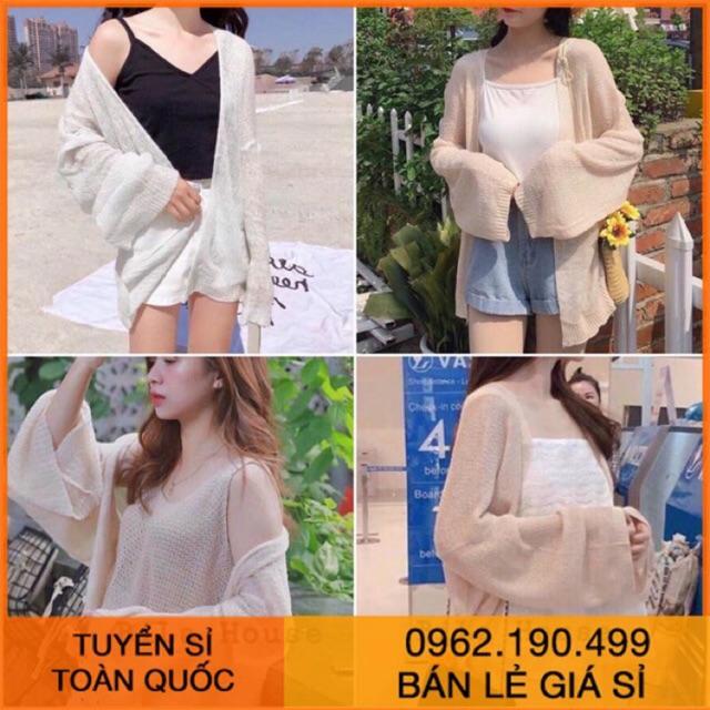 Có sẵn - Áo khoác len mỏng cardigan siêu Hot