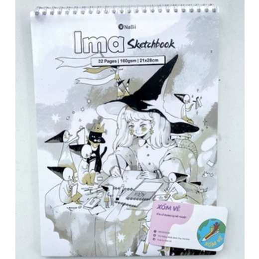 Sổ vẽ chì, màu chì NaBii - Ima Sketchbook - 160gsm