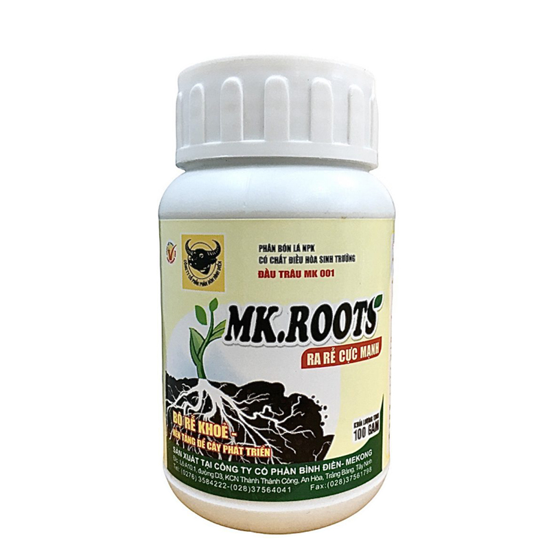 Phân bón lá ra rễ MK . ROOTS Đầu Trâu - Hũ 100gram