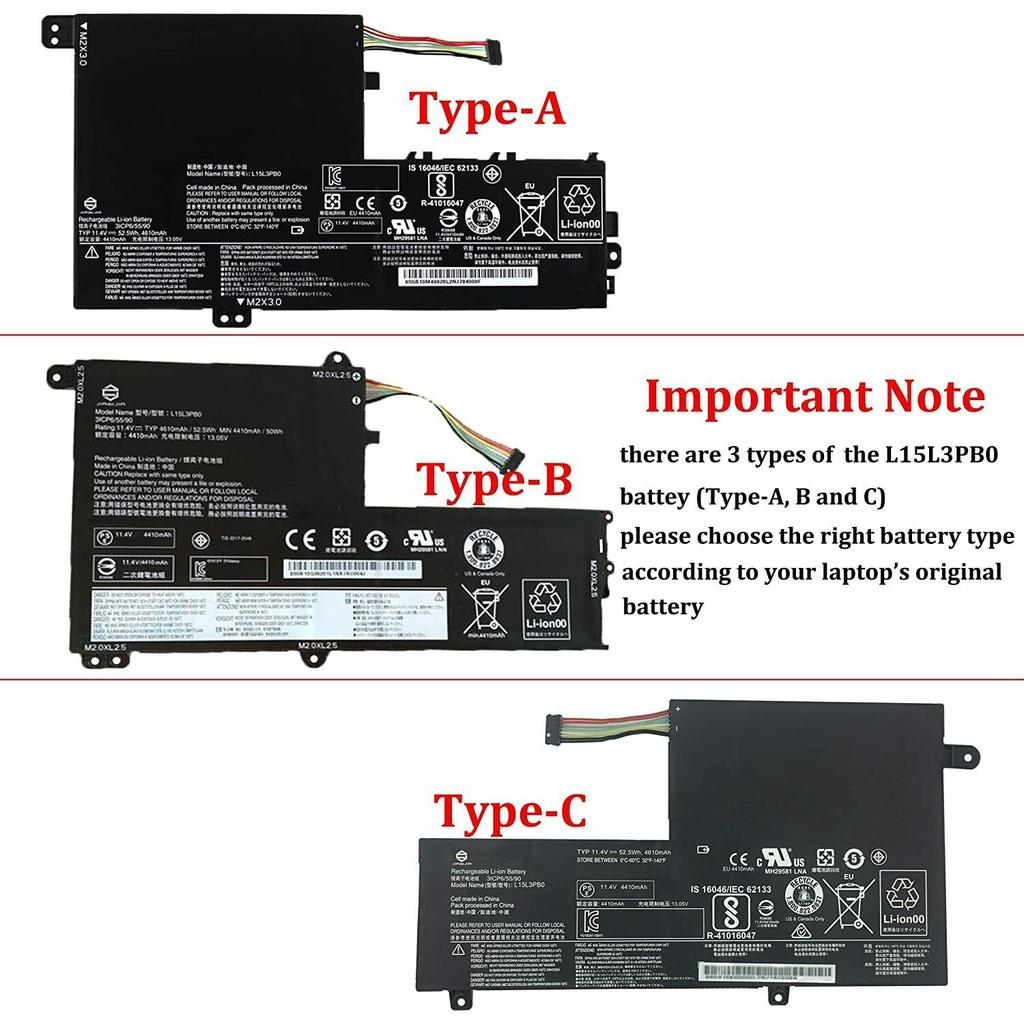 Pin Laptop Dùng Cho Lenovo IdeaPad 320S-14IKB L14M2P21 L14L2P21 Pin Zin Original 30Wh