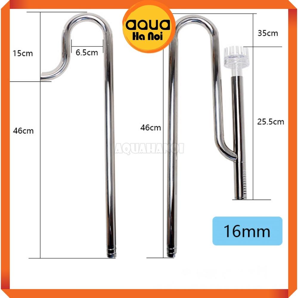 Bộ In out inox 304 Mufan - Có lọc váng - Phi 12/16mm - Tăng thẩm mĩ cho máy lọc hồ thủy sinh