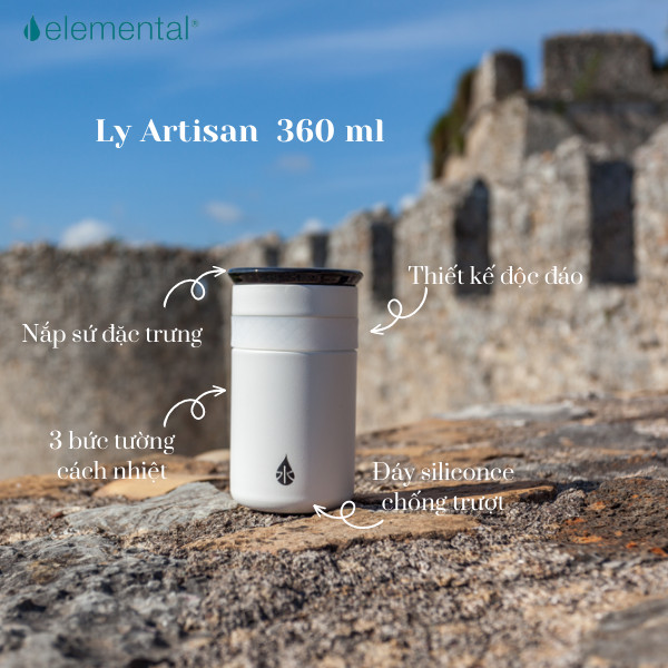 Bình giữ nhiệt Elemental cao cấp, set quà Tinh Khôi,quà tặng ý nghĩa tặng người thân