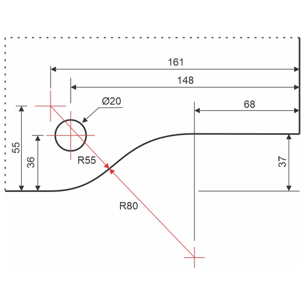 Kẹp kính trên PT020