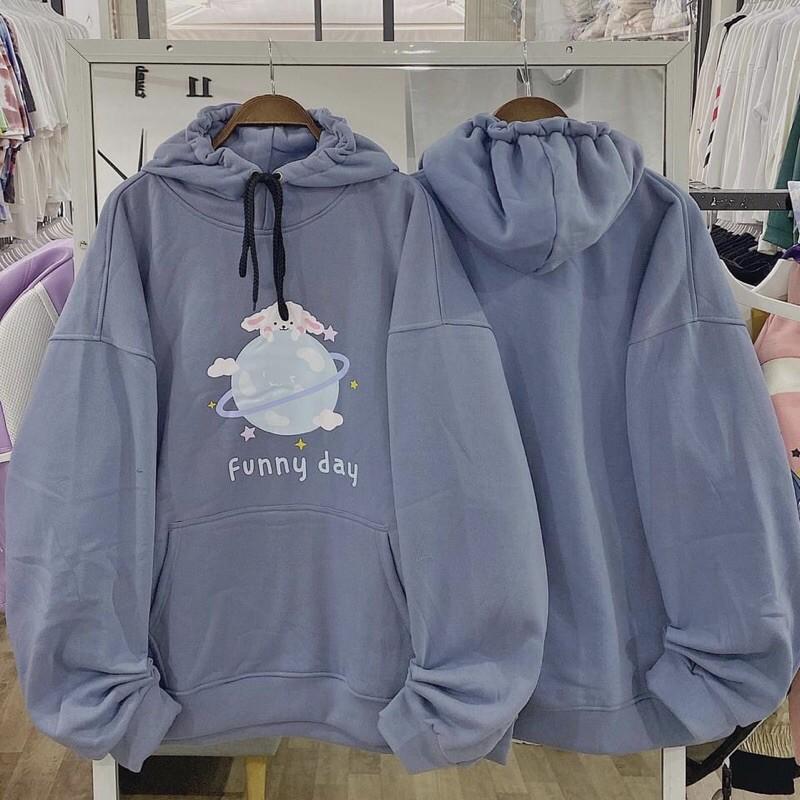 Áo Hoodie Nỉ Lót Bông FUNNY Unisex 1hit_unisex