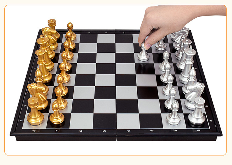 Bộ cờ vua nam châm chính hãng, kích thích phát triển trí não, thể thao trí tuệ, Kích thước: Lớn, vừa, nhỏ - Dan House
