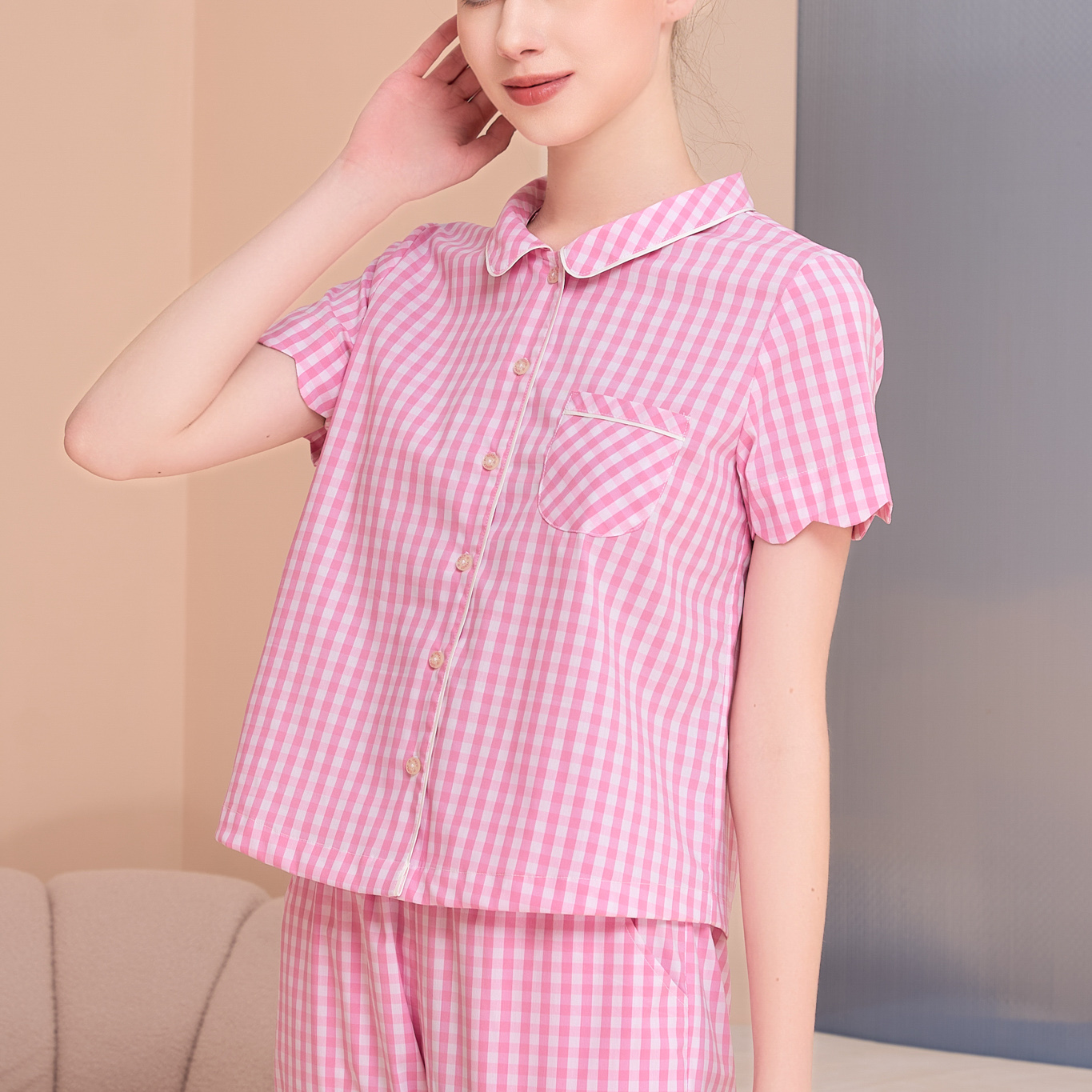 Bộ Đồ Kate Lửng Nữ Vincy Thoáng Mát BKL097S81
