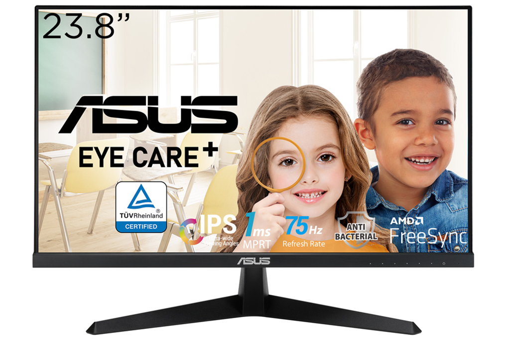 Asus LCD VY249HE/23.8&quot;F/1ms/75Hz/250cd2/Cáp HDMI/Đen - Hàng chính hãng