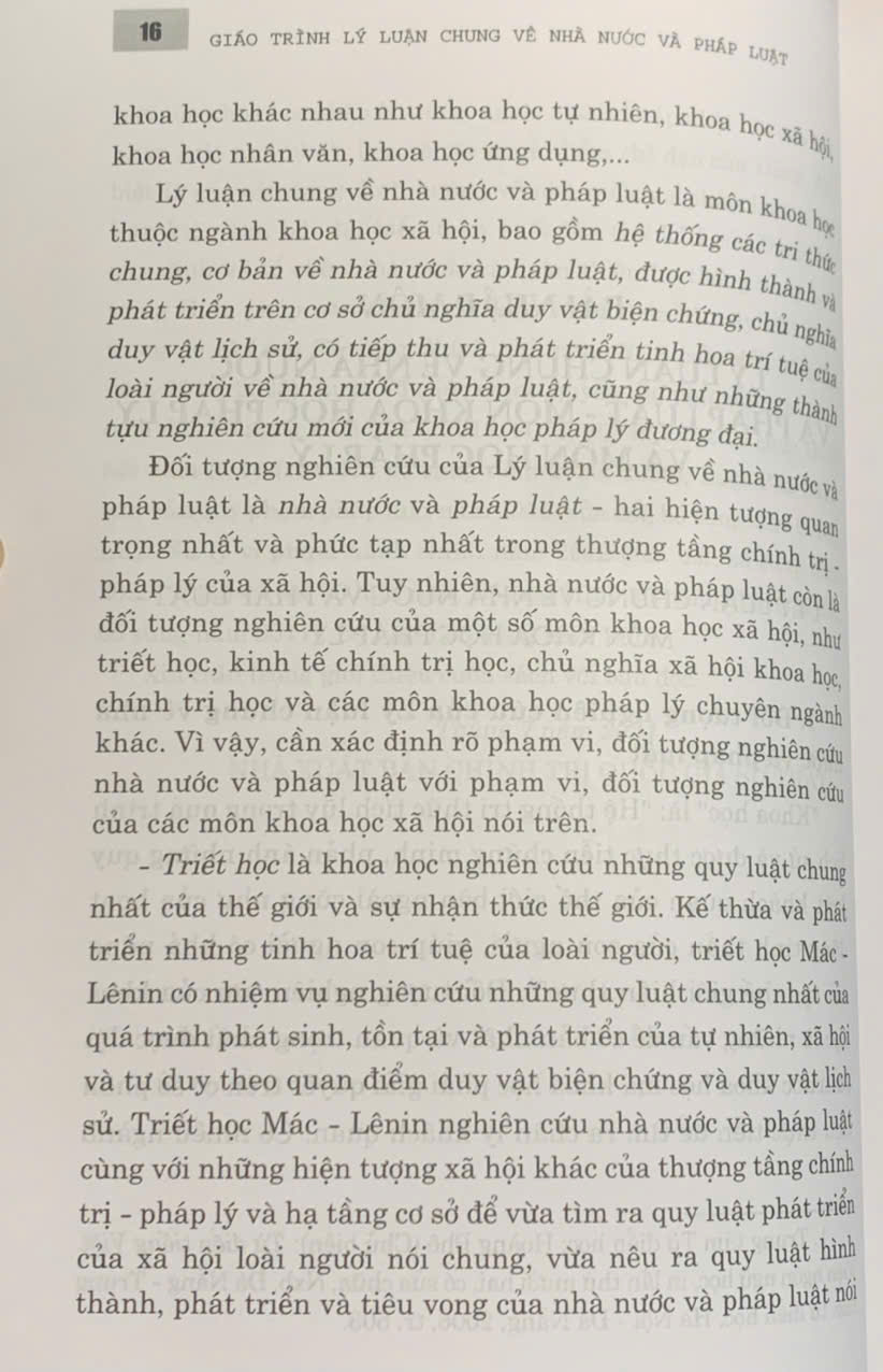 Giáo Trình Lý Luận Chung Về Nhà Nước Và Pháp Luật (Dành Cho Đào Tạo Đại Học, Sau Đại Học Và Trên Đại Học Ngành Luật) (Tái bản lần thứ tư, có chỉnh sửa, bổ sung)