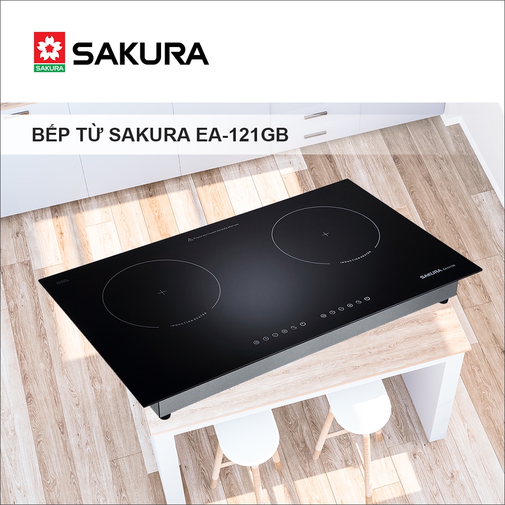 Bếp Từ Đôi Sakura EA-121GB Mặt Kính SCHOTT Ceran Hàng Chính Hãng