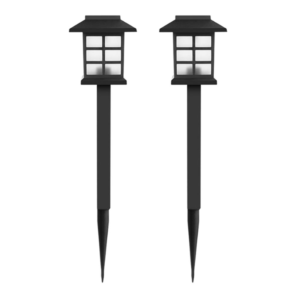 2PC Solar Garden Lights Outdoor Landscape Pathway Lights for Walkway Patio White