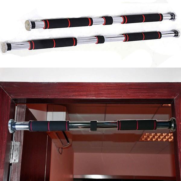 Xà đơn gắn cửa 80-130cm hoặc 60-100 cm hàng cao cấp đệm mút dài đỏ đen