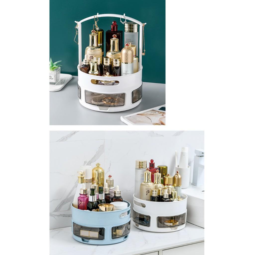 Kệ để gia vị nhà bếp xoay 360 độ có máng treo vật dụng Supaisu-ten phong cách Nhật Bản