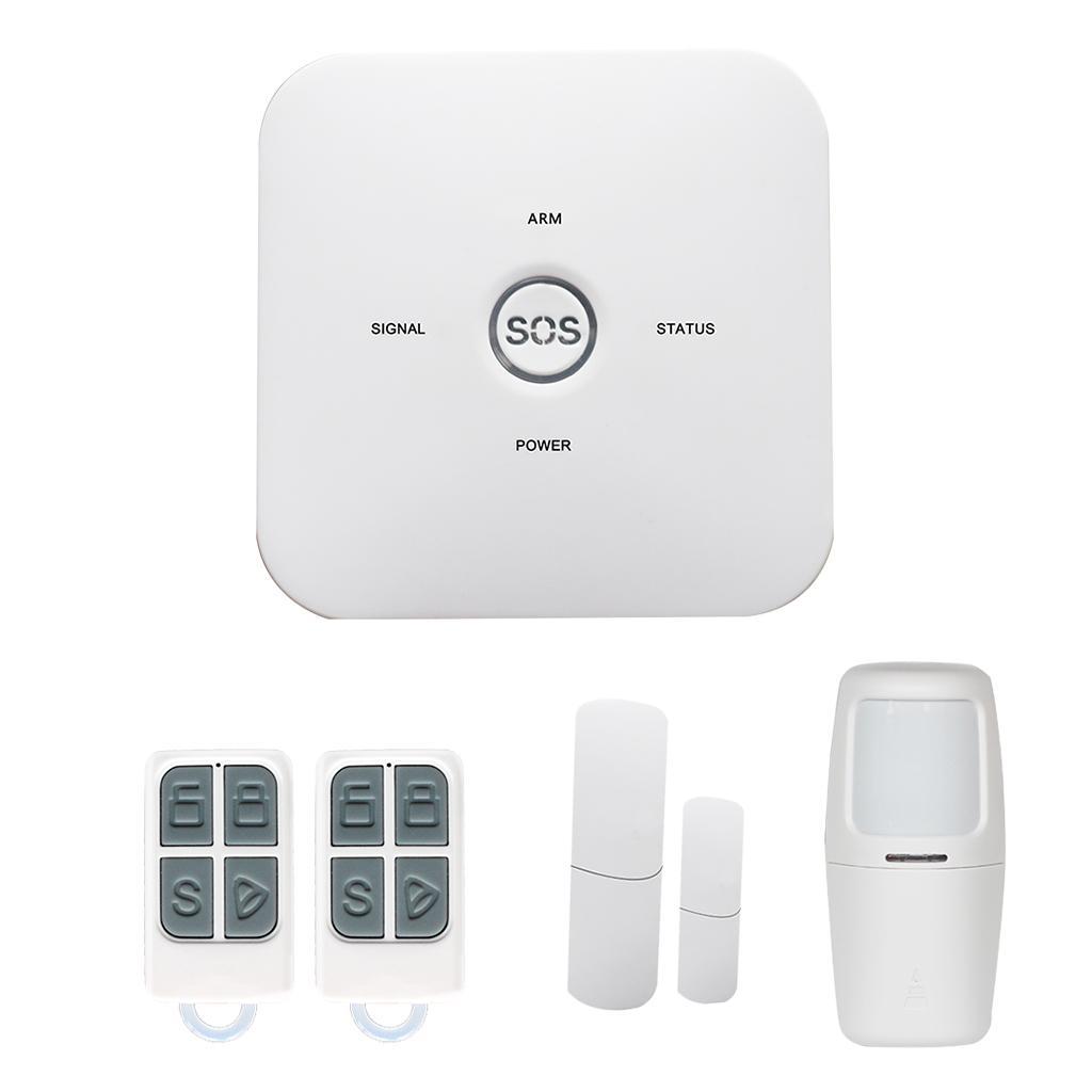 Wireless GSM Home Security Alarm System Door Sensor Burglar Alarm UK Plug