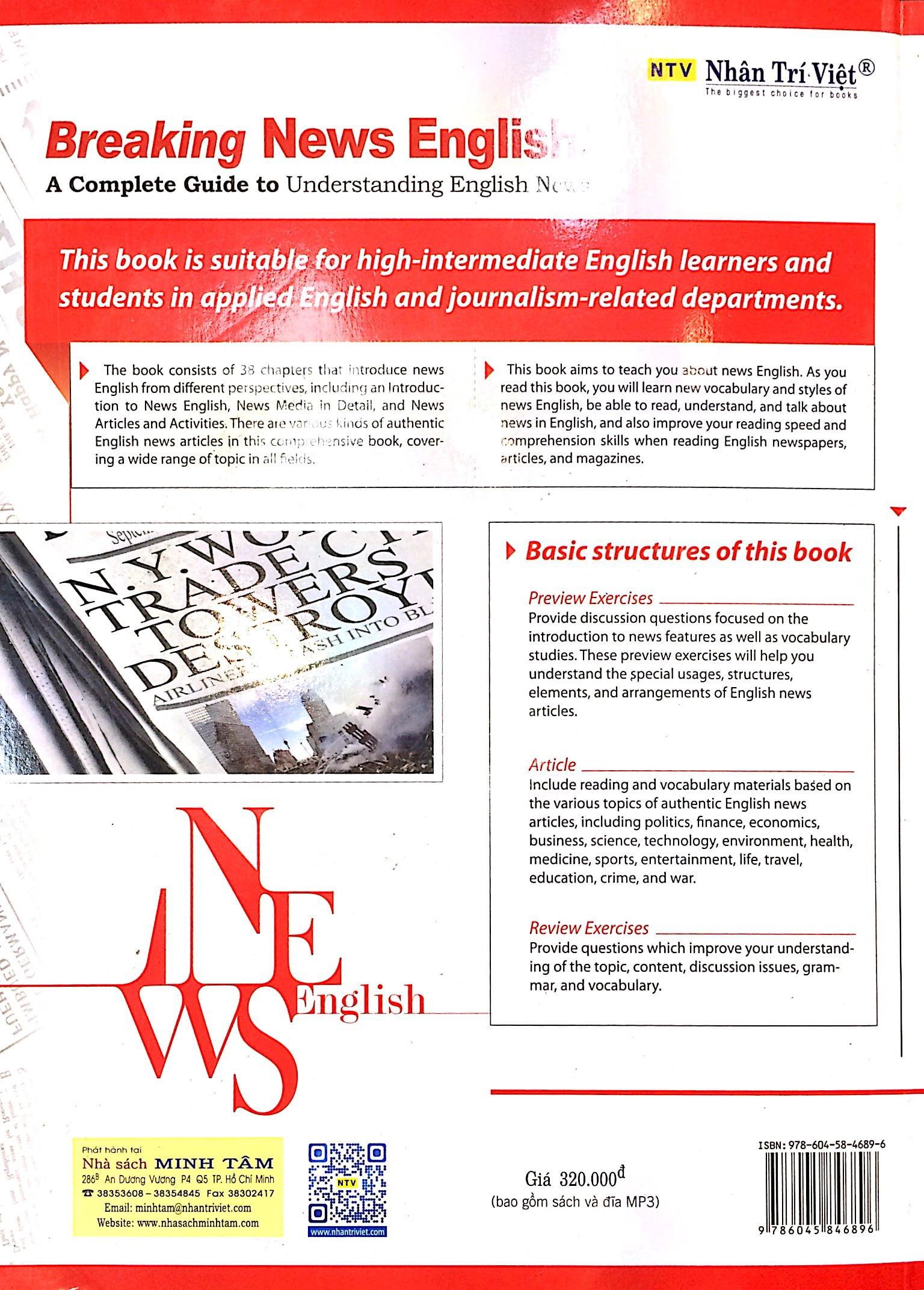 Sách Breaking News English (Kèm file MP3) - ảnh 3