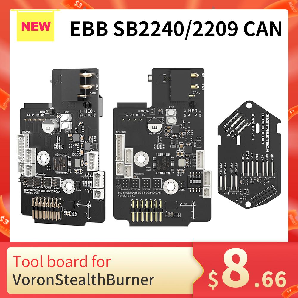 BIGTREETECH EBB SB2240 EBB SB2209 CÓ THỂ Voron StealthBurner 3D Máy In Phần Cho Voron SB Hotend Klipper Xi Nhan CANBUS HeadTool Max31865