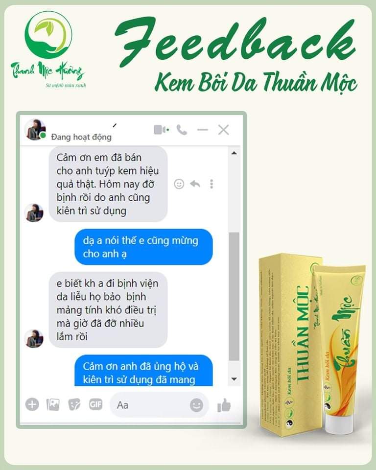 Combo 5 tuýp kem bôi da thuần mộc trị hăm chàm sữa mụn nhọt Thanh Mộc Hương 16g