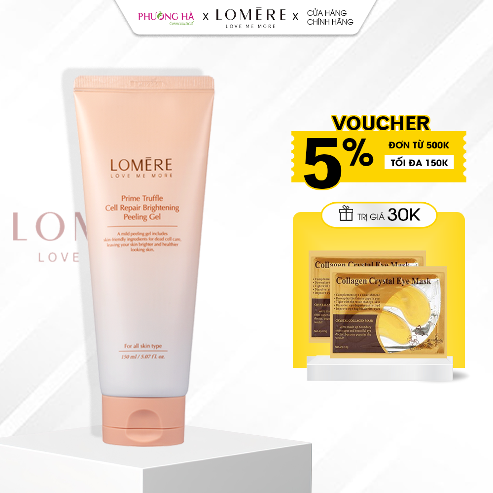 Tẩy tế bào chết dưỡng trắng da Lomere Prime Truffle Cell Repair Brightening Peeling Gel 150ml