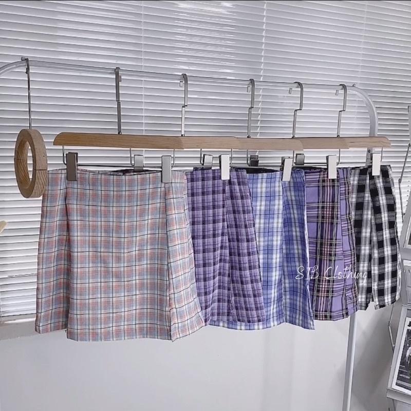 Chân váy caro SIB Clothing váy kẻ caro chữ a ulzzang phong cách hàn quốc SIB041