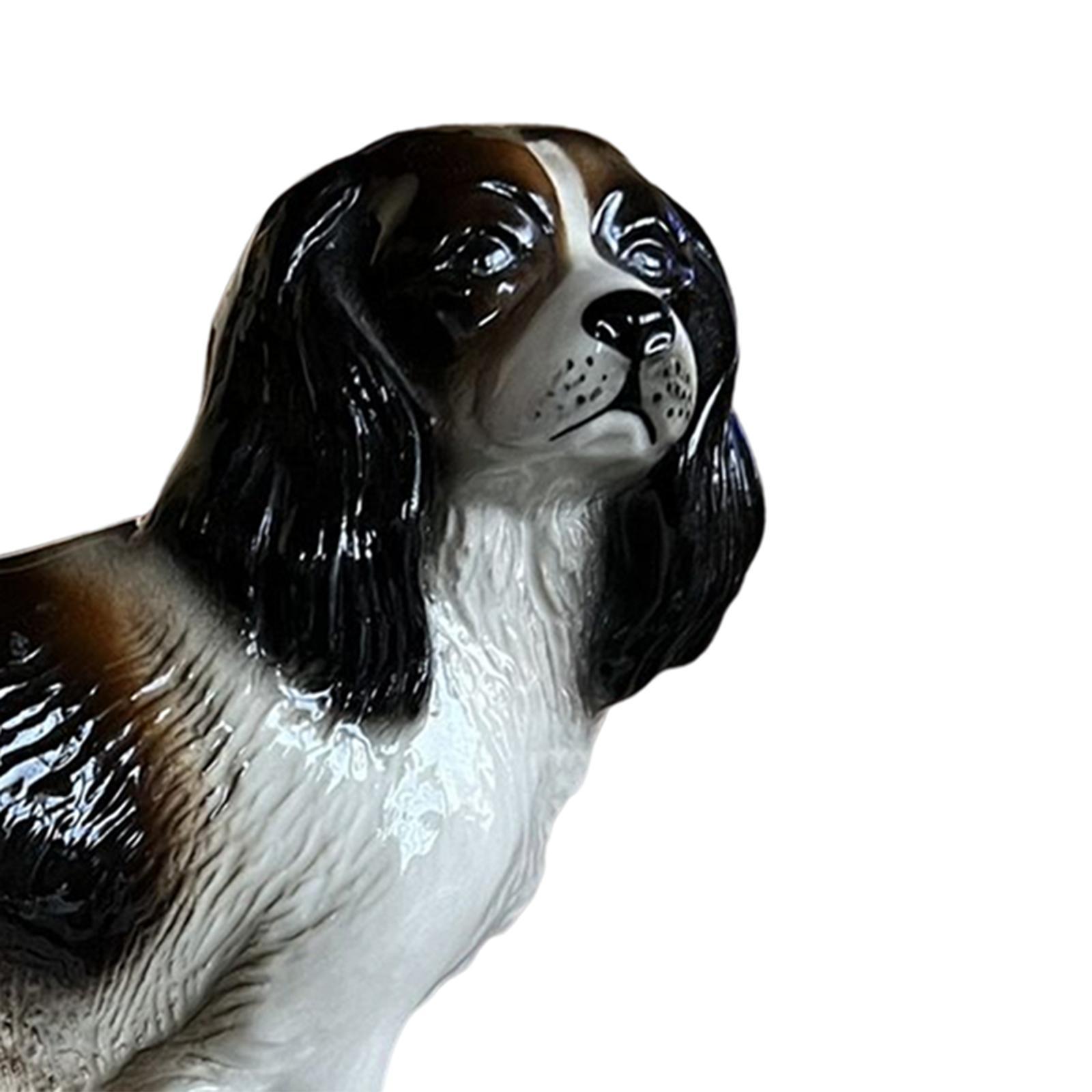 Adorable Dog Animal Figurine Statue Resin Animals Figure for Decoration