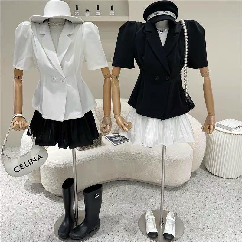 Sét áo vét + chân váy xếp ly Elana Boutique