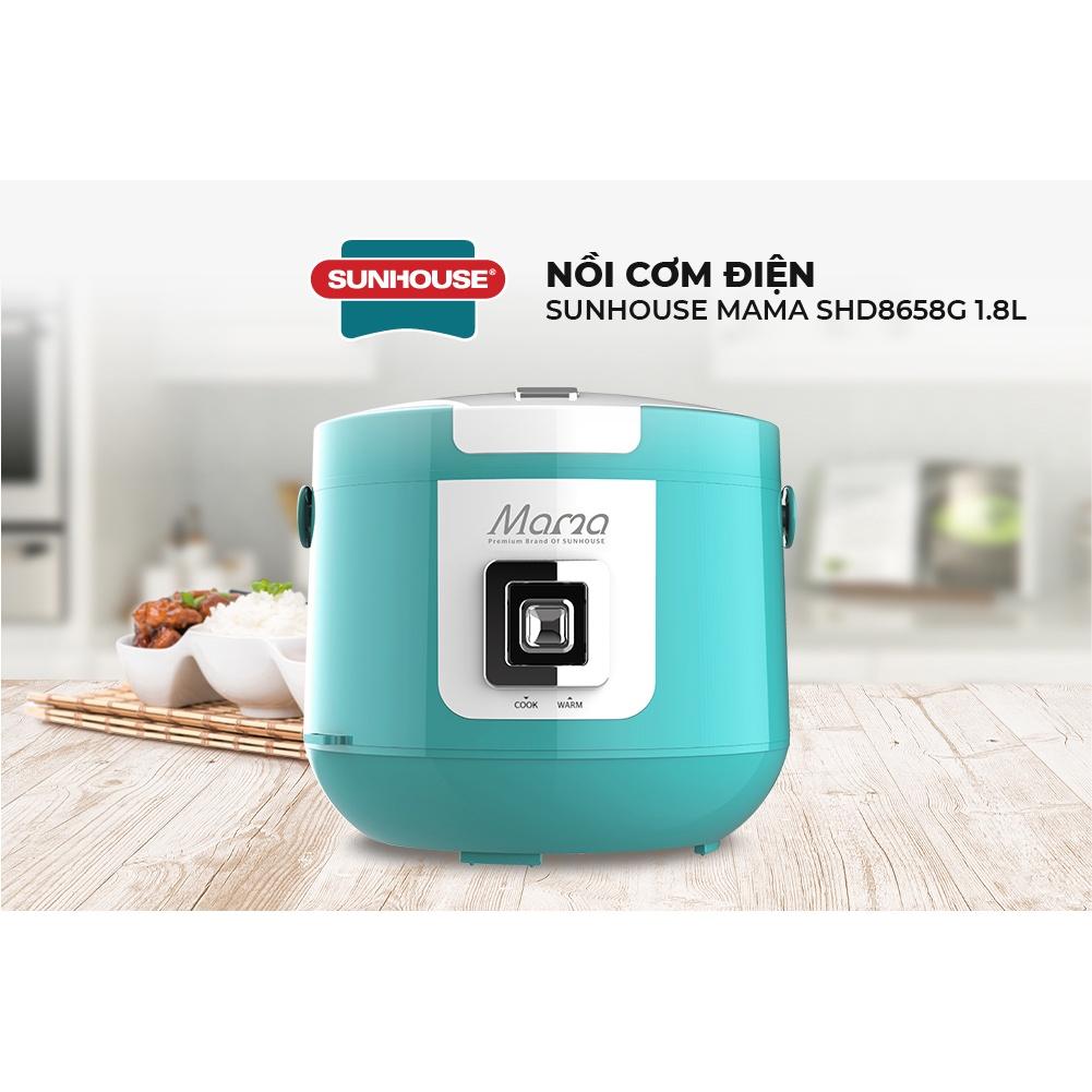 [Hàng Chính Hãng] Nồi cơm điện cao cấp SUNHOUSE MAMA 1.8L SHD8658G - Bảo Hành Chính Hãng 24 Tháng Toàn Quốc