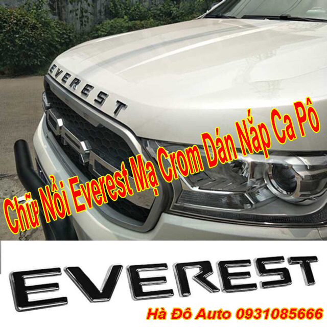 Chữ Nổi Everest Dán Nắp Ca Pô - Tem Chữ Everest Dán Nắp Ca Pô