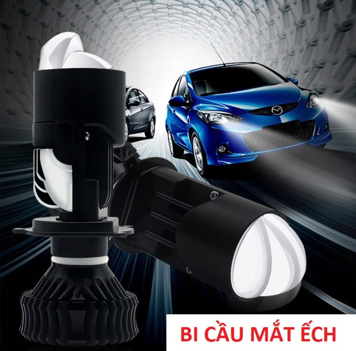 1 ĐÈN PHA H4 BI CẦU Y9SS CÔNG XUẤT CAO 65W SIÊU SÁNG LẮP XE MÁY XE HƠI ÔTÔ MẪU MỚI HÀNG CAO CẤP