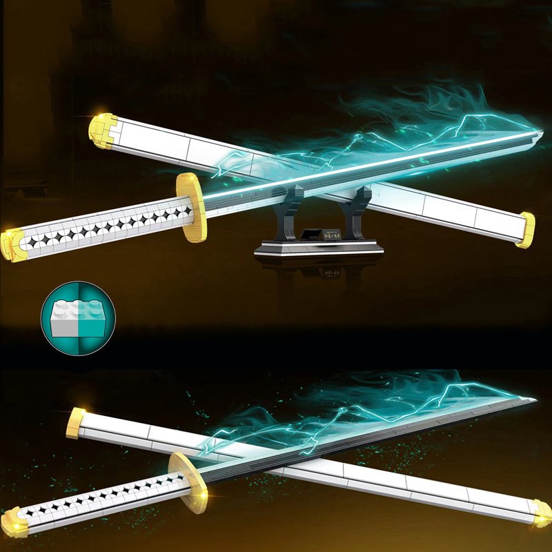 Đồ Chơi Lắp Ráp Xếp Hình Mô Hình Kiếm Dạ Quang Sword Yado Ichimonji Của Zoro Đảo Hải Tặc 1508 Với 800 PCS