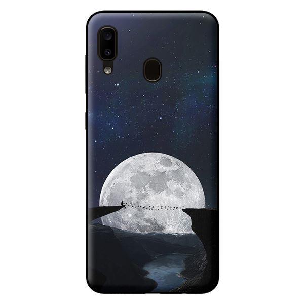 Ốp lưng in cho Samsung Galaxy A20 mẫu Moon - Hàng chính hãng