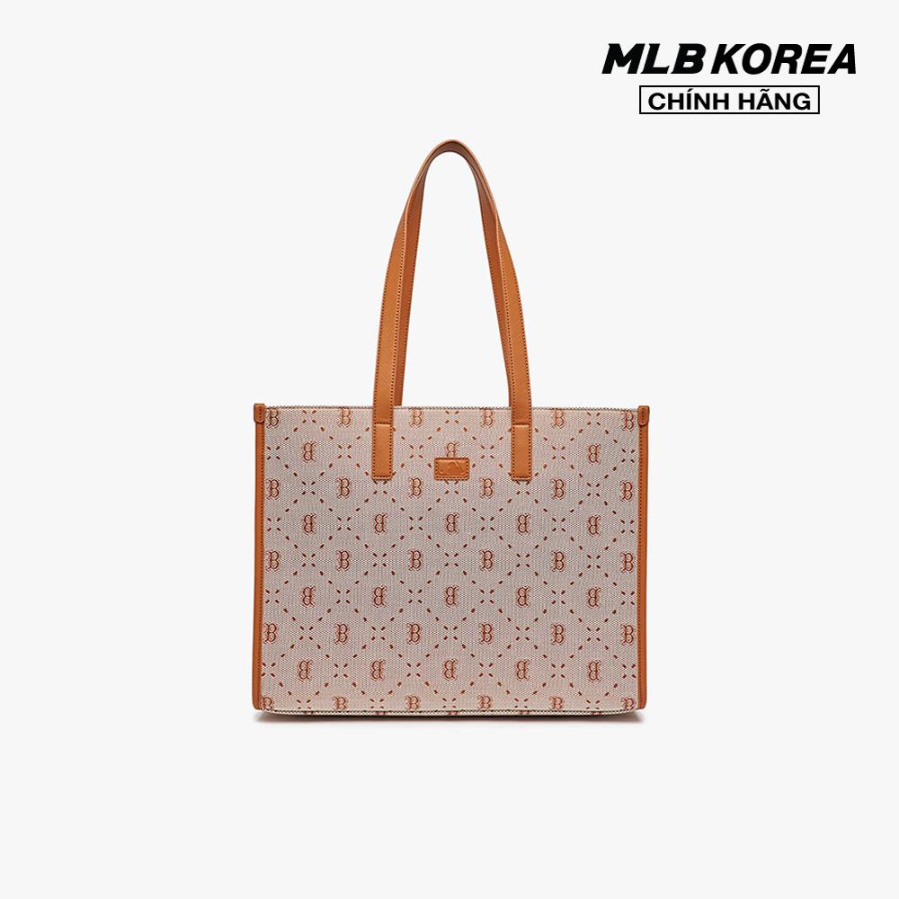 MLB - Túi tote unisex phom chữ nhật Big Diamond Monogram Jacquard 3AORL013N