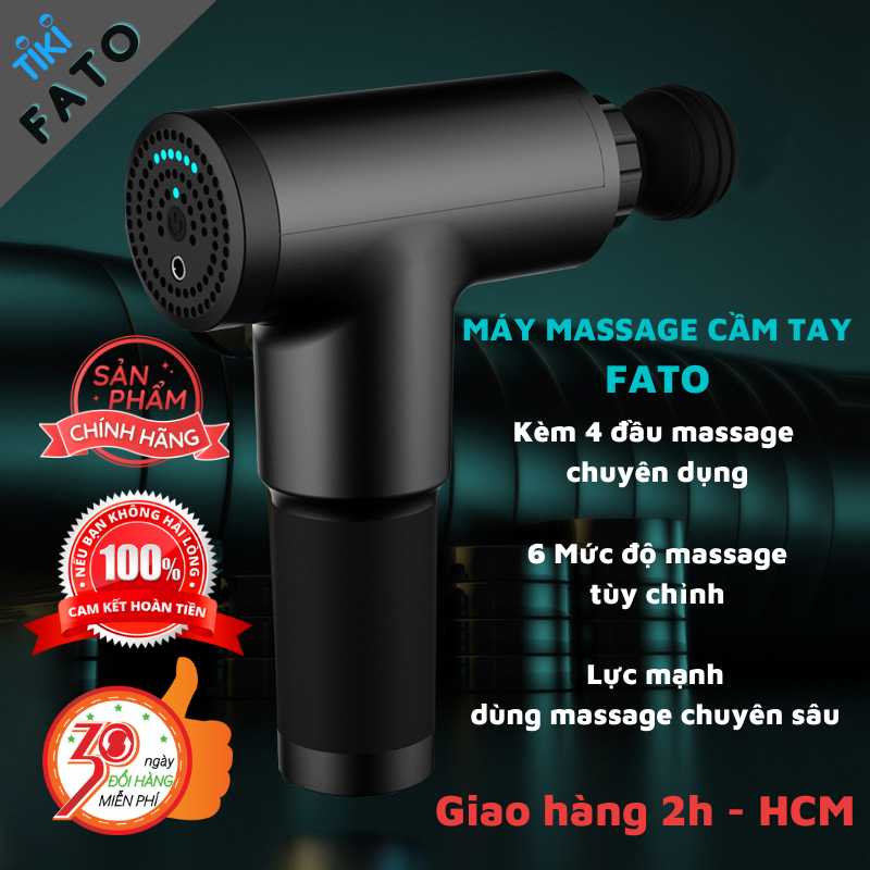 Máy Massage Cầm Tay FATO , Giúp mát xa làm giảm các cơn đau do chấn thương hoặc mệt mỏi. Món quà sức khỏe cho cả gia đình - Hàng Chính Hãng