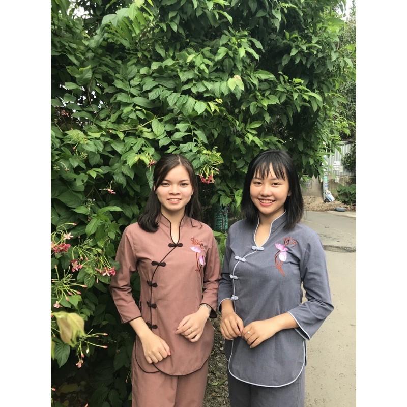 Đồ Lam Đi Chùa #Đồ Phật Tử #Pháp Phục Phật Giáo#Sẩm Xéo