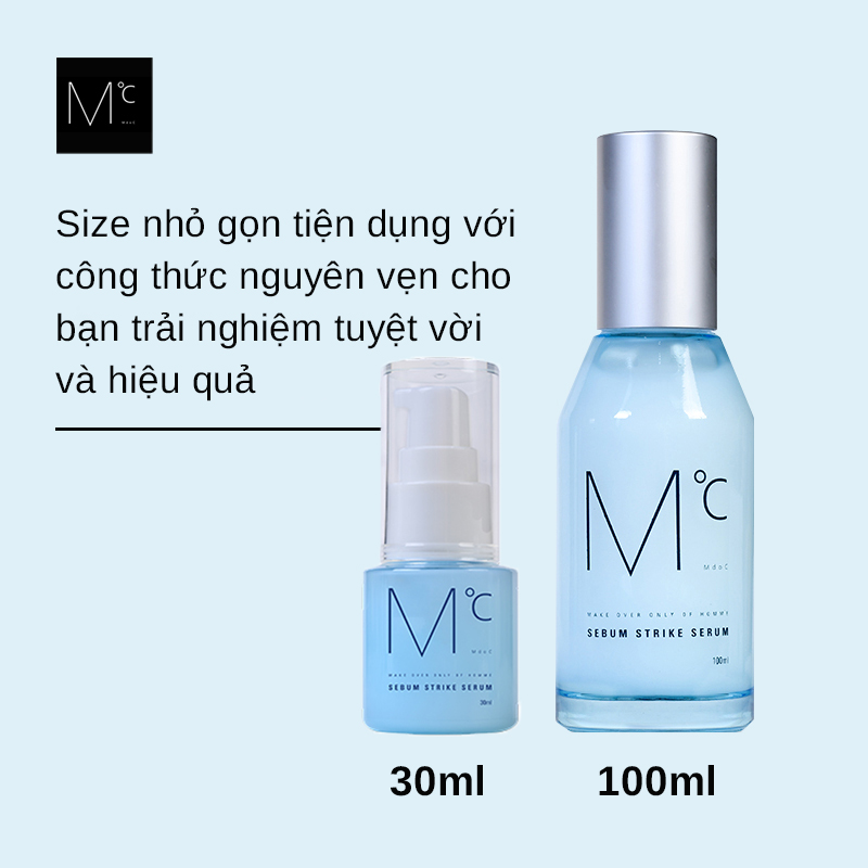 Serum dưỡng ẩm và kiểm soát tiết dầu dành cho nam MdoC Sebum Strike Serum 30ml JN-MSR02