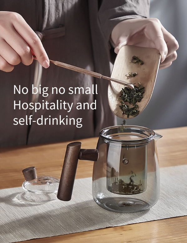 Bộ Ấm Trà 4 ly Thủy Tinh borosilicat Tea Ceremony Pot cao cấp