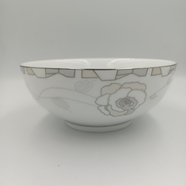 Tô phở sứ Long Phương Hoa Hồng Bạc Cao Cấp