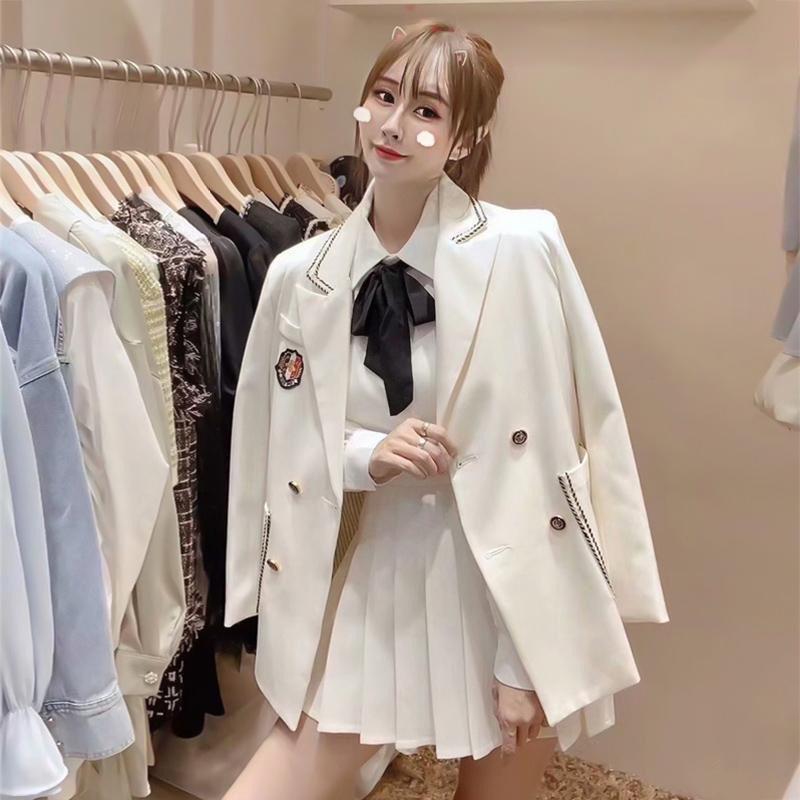 Set Đồ Áo Khoác Blazer Nữ +Chân Váy Xoè Phong Cách Hàn Quốc Mẫu Mới Đẹp Mã RB0115