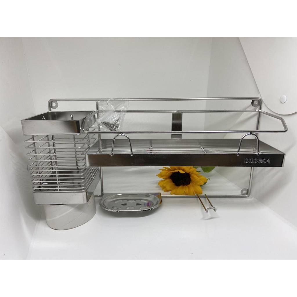 Kệ nhà tắm đa năng inox 304 cao cấp đựng nhiều thứ tiện lợi, sạch sẽ gọn gàng chắc chắn inox 304 Hcm