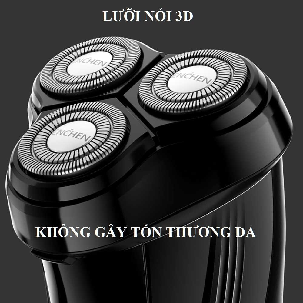 Máy cạo râu chống nước Enchen Gentleman 5S tiêu chuẩn IPX7 Màu sắc sang trọng hiển thị pin