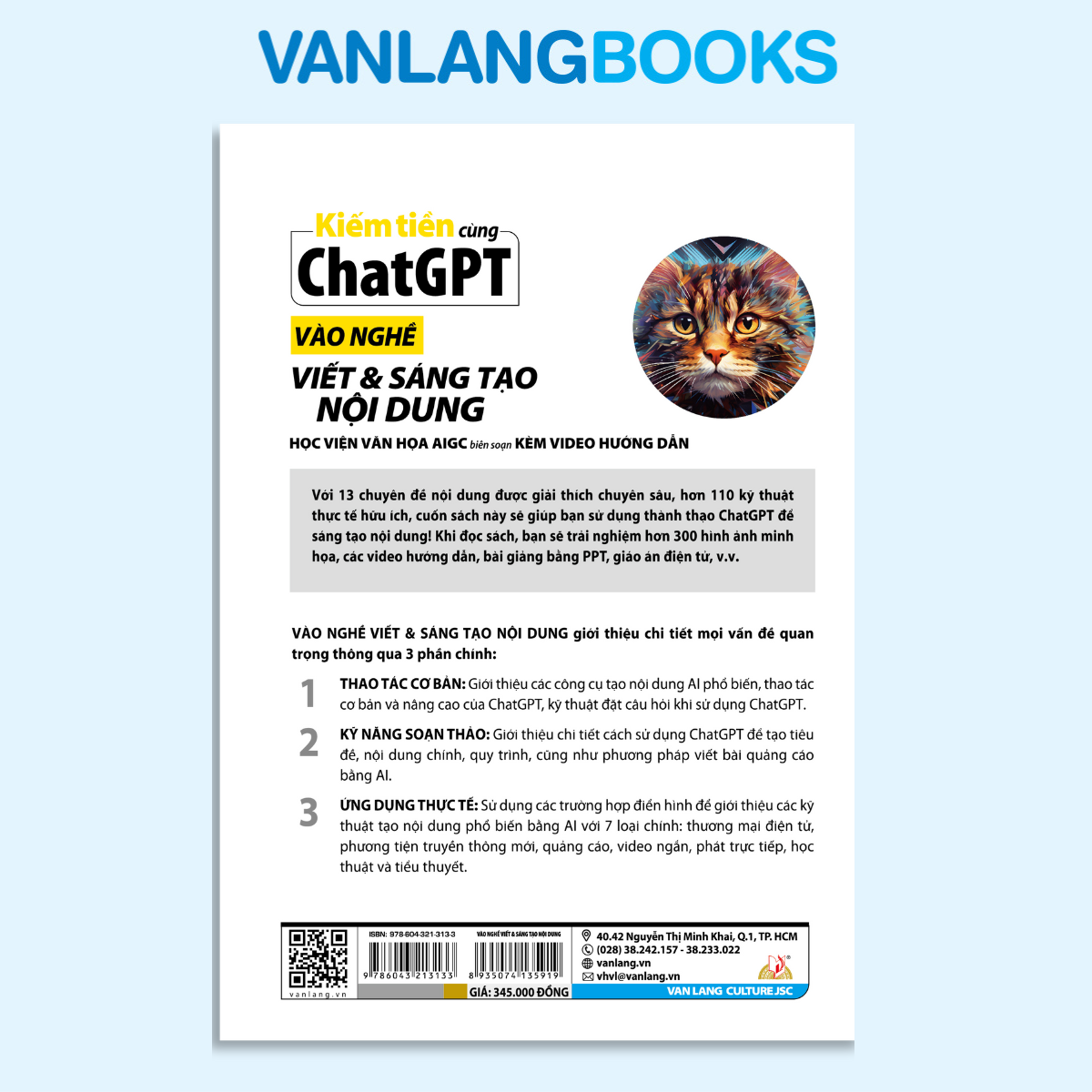 Kiếm Tiền Cùng ChatGPT - Vào Nghề Viết &amp; Sáng Tạo Nội Dung - Vanlangbooks