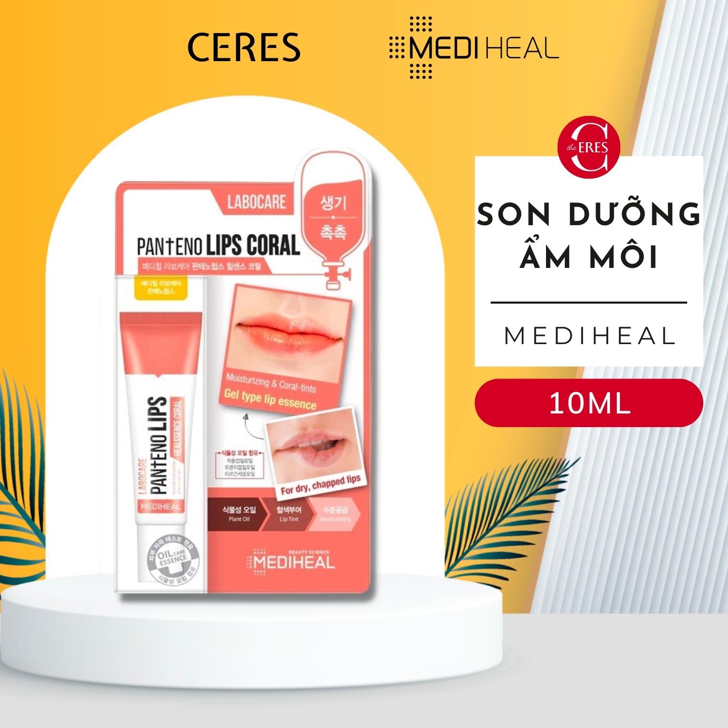 Son Dưỡng Môi Mediheal Labocare Pantenolips Healssence Coral Ban Đêm (Cam) 10ml