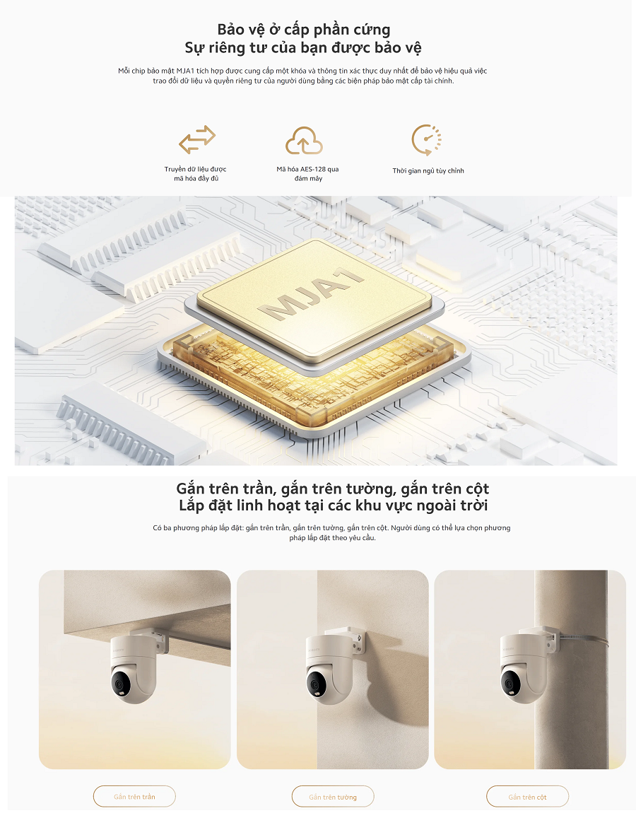 Camera Ngoài Trời 2.5K Xiaomi Outdoor Camera CW300 EU _  Hàng Chính Hãng , Bảo Hành 12 Tháng