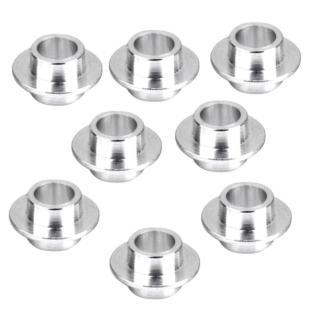 8 pieces Alloy Skate Bearing Spacers 8mm + 4pcs Inline Roller Hockey Fitness Skate Wheel 72 mm
