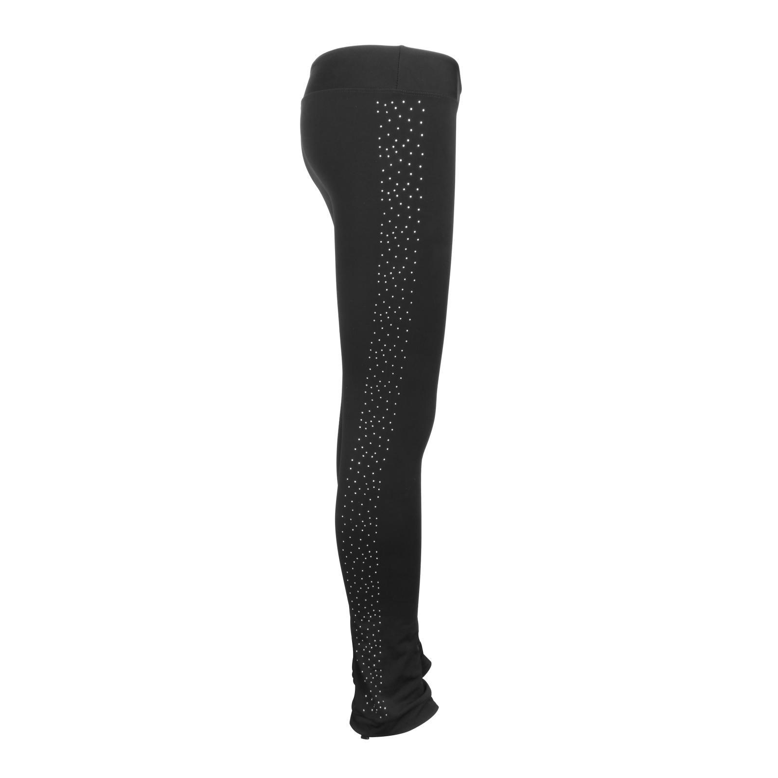 Figure Ice Figure Skating Polar Fleece Warm Pants Sportswear - Black
