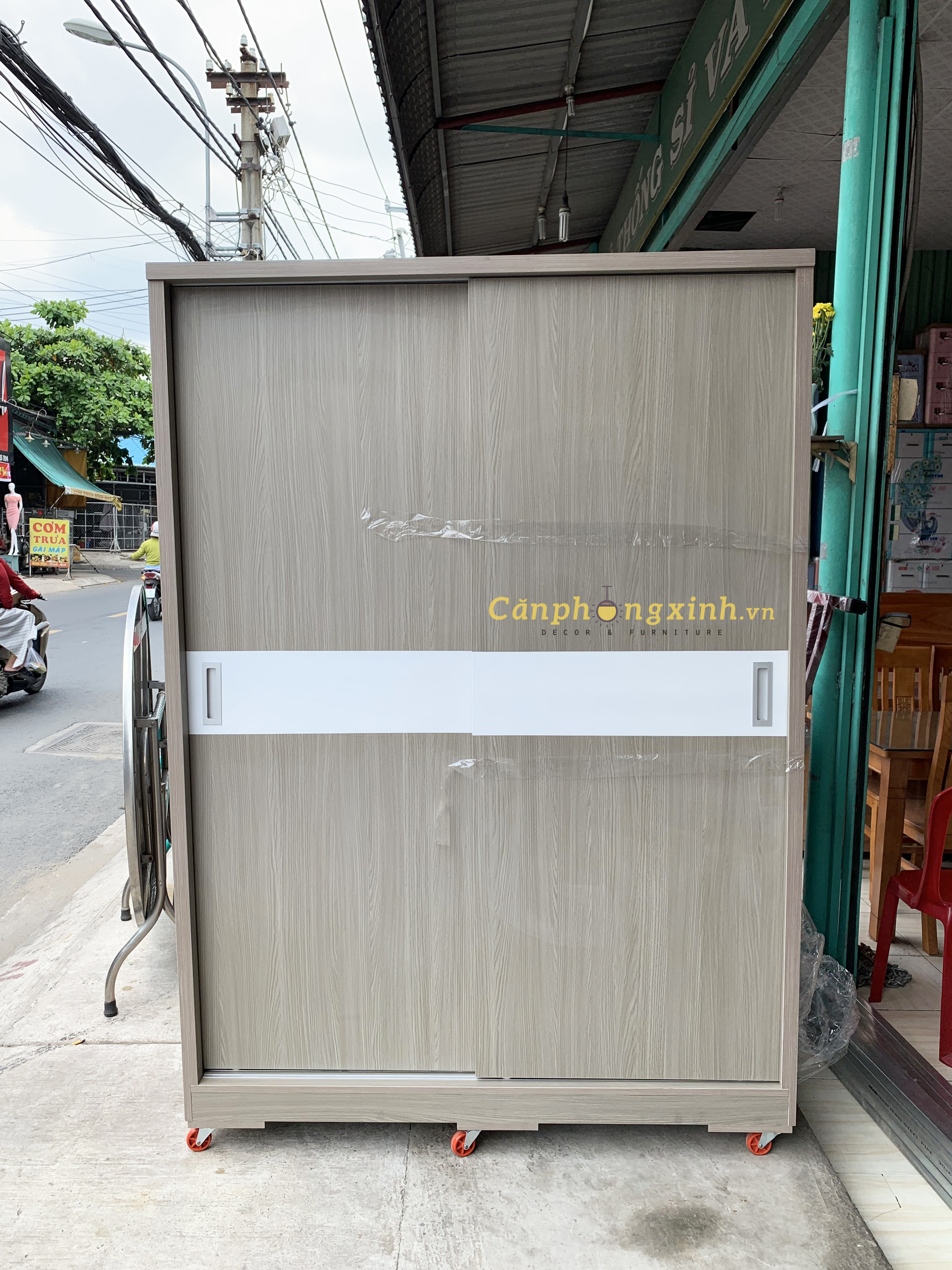 Tủ áo cửa lùa gỗ MDF CPX-T13