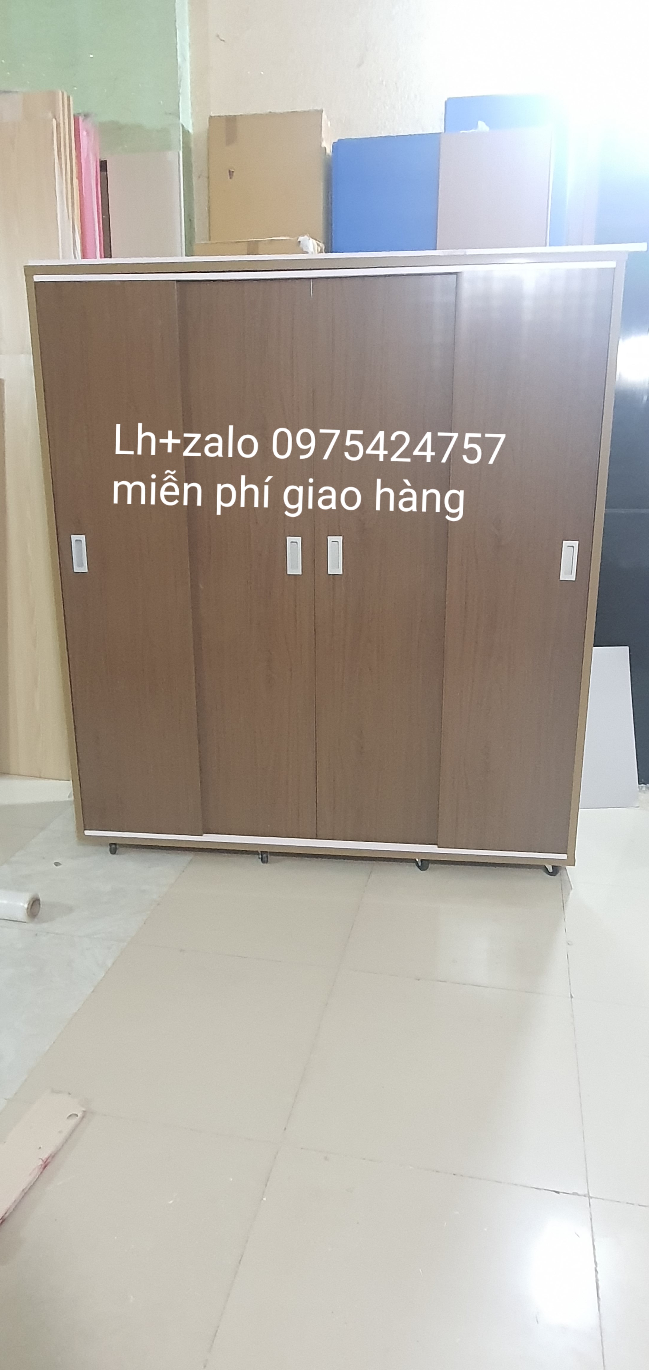 Tủ nhựa đài loan 4 cánh lùa