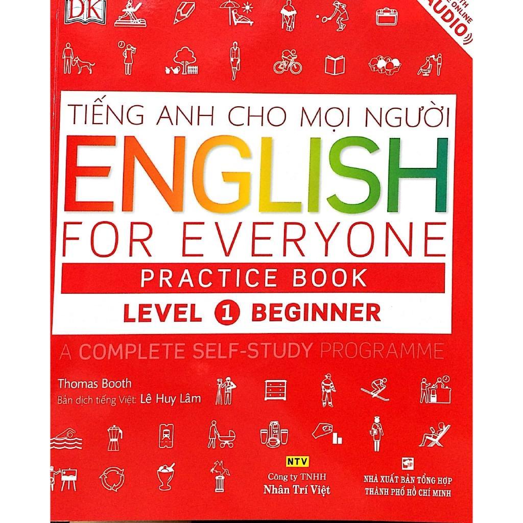 Sách - Tiếng Anh Cho Mọi Người - English For Everyone - Level 1 Beginner - Practice Book (Kèm CD) - Nhân Trí Việt