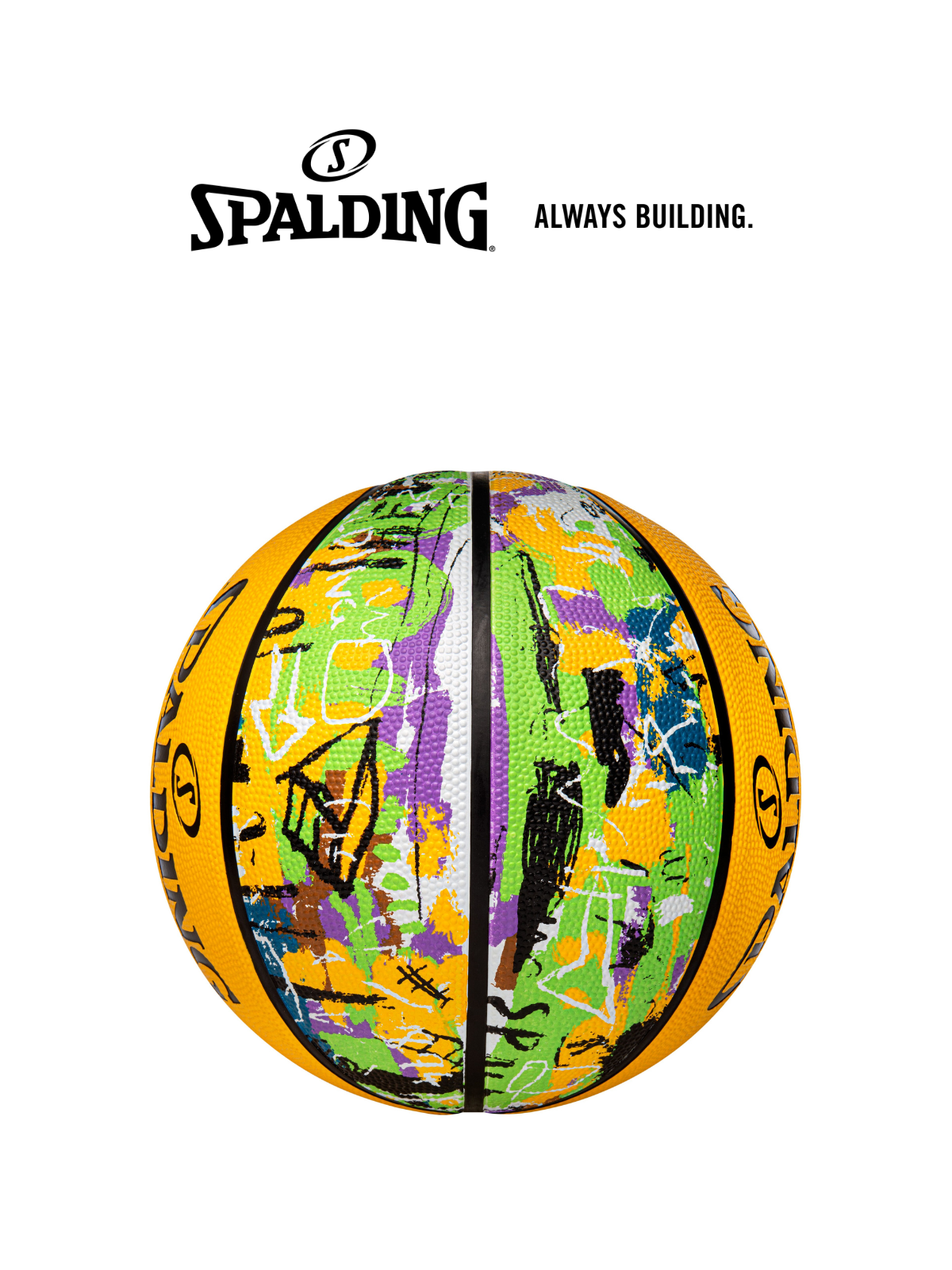 Bóng rổ Spalding Green Yellow Graffiti Size 7