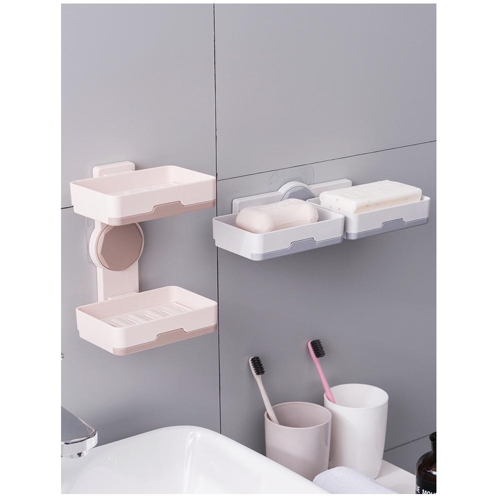 Giá Để Xà Phòng Hai Tầng Treo Tường Tiện Lợi